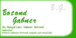 botond gabner business card